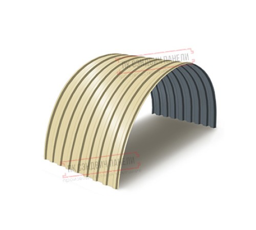 Профнастил МП20ПГ-0.4, Ширина-1100, Полиэстер RAL1014