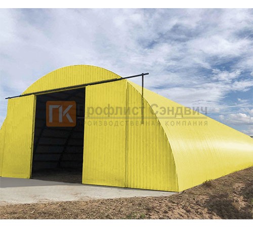 Профнастил МП20ПГ-0.45, Ширина-1100, Полиэстер RAL1018