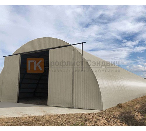 Профнастил МП20ПГ-0.45, Ширина-1100, Полиэстер RAL1035