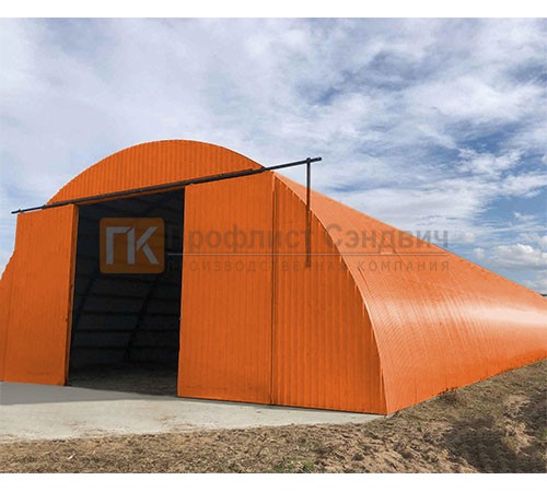 Профнастил МП20ПГ-0.45, Ширина-1100, Полиэстер RAL2004