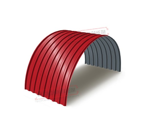 Профнастил МП20ПГ-0.45, Ширина-1100, Полиэстер RAL3020