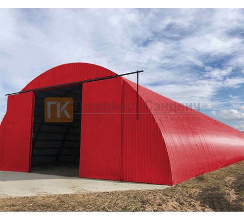 Профнастил МП20ПГ-0.45, Ширина-1100, Полиэстер RAL3020