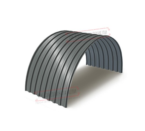 Профнастил МП20ПГ-0.45, Ширина-1100, Полиэстер RAL7005