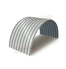 Профнастил МП20ПГ-0.5, Ширина-1100, Полиэстер RAL7035