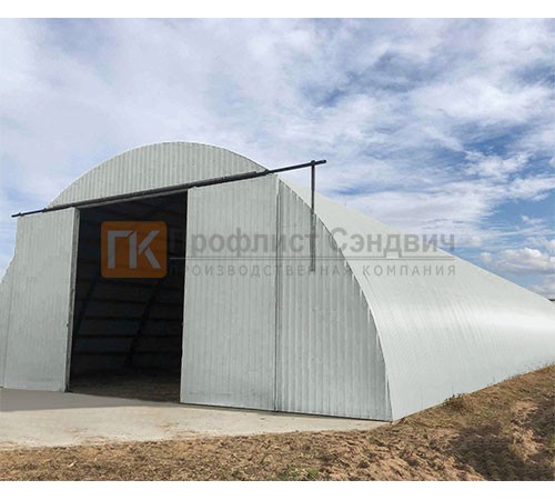 Профнастил МП20ПГ-0.5, Ширина-1100, Полиэстер RAL7047