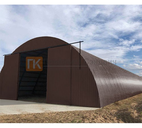 Профнастил МП20ПГ-0.65, Ширина-1100, Полиэстер RAL8017