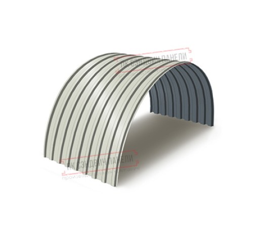 Профнастил МП20ПГ-0.5, Ширина-1100, Полиэстер RAL9002