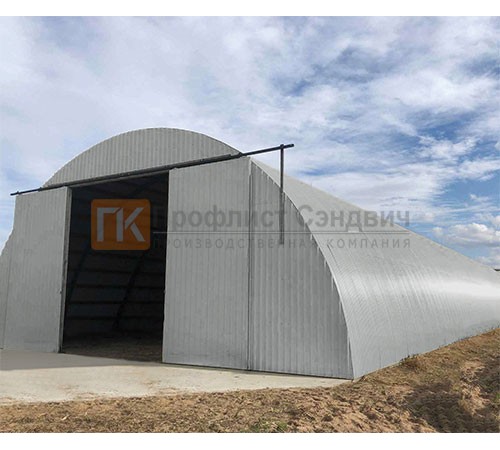 Профнастил МП20ПГ-0.5, Ширина-1100, Полиэстер RAL9006