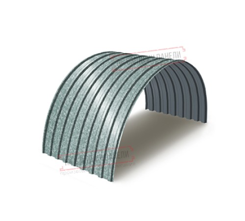 Профнастил МП20ПГ-0.55, Ширина-1100, Оцинкованный