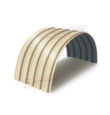 Профнастил МП35-0.45, Ширина-1035, Полиэстер RAL1015