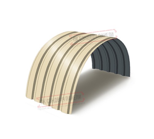 Профнастил МП35-0.7, Ширина-1035, Полиэстер RAL1015