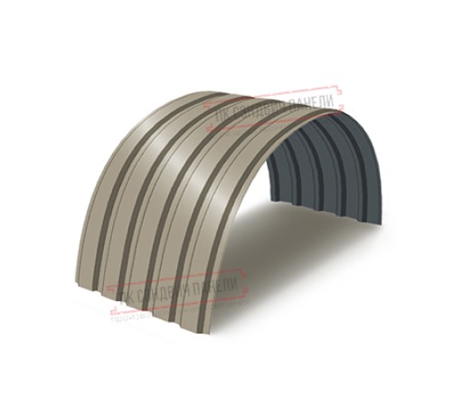 Профнастил МП35-0.7, Ширина-1035, Полиэстер RAL1035