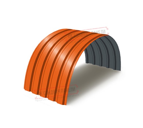 Профнастил МП35-0.5, Ширина-1035, Полиэстер RAL2004