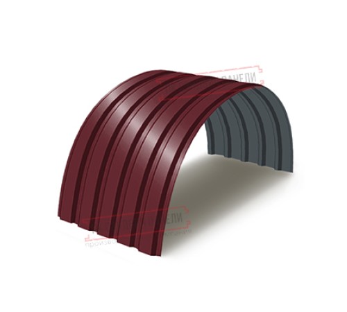 Профнастил МП35-0.6, Ширина-1035, Полиэстер RAL3005