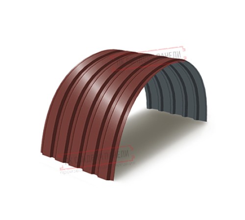 Профнастил МП35-0.5, Ширина-1035, Полиэстер RAL3009