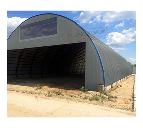 Профнастил МП35-0.45, Ширина-1035, Полиэстер RAL7005