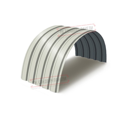 Профнастил МП35-0.5, Ширина-1035, Полиэстер RAL9002