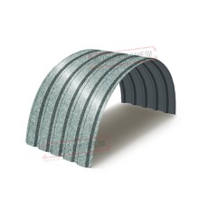 Профнастил МП35-0.45, Ширина-1035, Оцинкованный