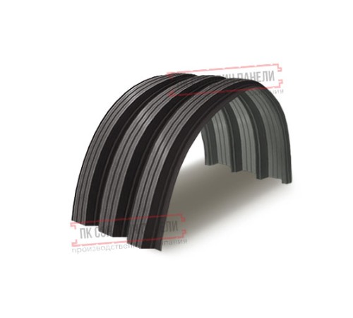 Профнастил H112ПГ-0.75, для бескаркасных ангаров, Полиэстер RR32