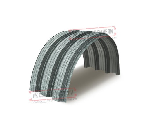 Профнастил H114ПГ-1.0, для бескаркасных ангаров, Оцинкованный