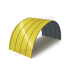 Профнастил окрашенный НС18ПГ-1120-0.55 цена за м2