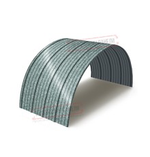 Профнастил оцинкованный НС18ПГ-1120-0.55 цена за м2