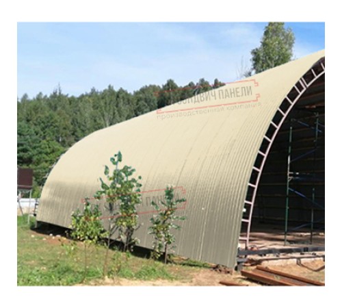 Профнастил НС35ПГ-0.45, Ширина-1100, Полиэстер RAL1015