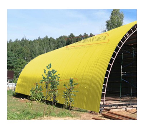 Профнастил НС35ПГ-0.45, Ширина-1100, Полиэстер RAL1018