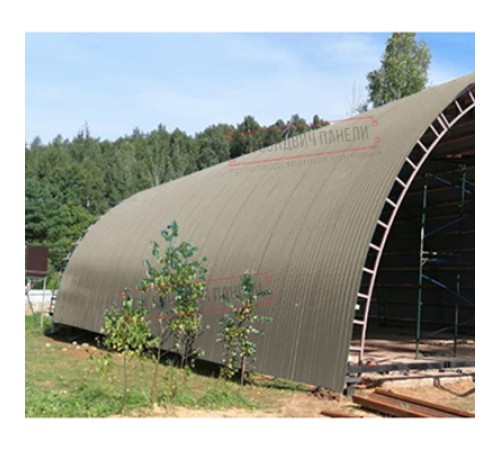 Профнастил НС35ПГ-0.5, Ширина-1100, Полиэстер RAL1035