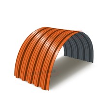 Профнастил НС35ПГ-0.45, Ширина-1100, Полиэстер RAL2004