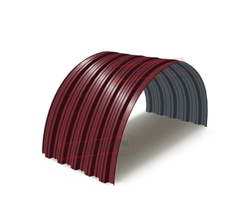 Профнастил НС35ПГ-0.65, Ширина-1100, Полиэстер RAL3005