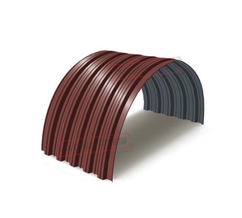 Профнастил НС35ПГ-0.45, Ширина-1100, Полиэстер RAL3009