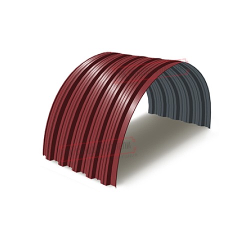 Профнастил НС35ПГ-0.5, Ширина-1100, Полиэстер RAL3011