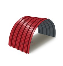 Профнастил НС35ПГ-0.45, Ширина-1100, Полиэстер RAL3020