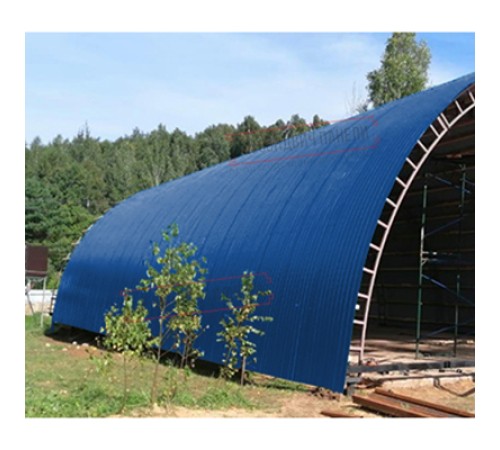 Профнастил НС35ПГ-0.45, Ширина-1100, Полиэстер RAL5005