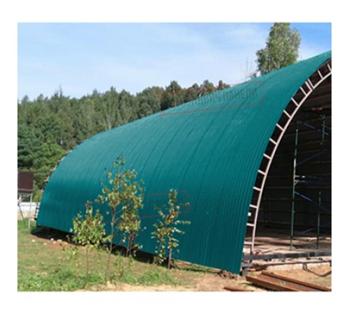 Профнастил НС35ПГ-0.45, Ширина-1100, Полиэстер RAL5021