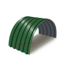 Профнастил НС35ПГ-0.45, Ширина-1100, Полиэстер RAL6002