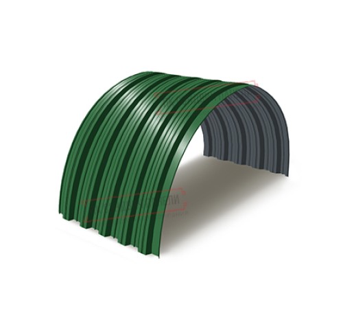 Профнастил НС35ПГ-0.7, Ширина-1100, Полиэстер RAL6002