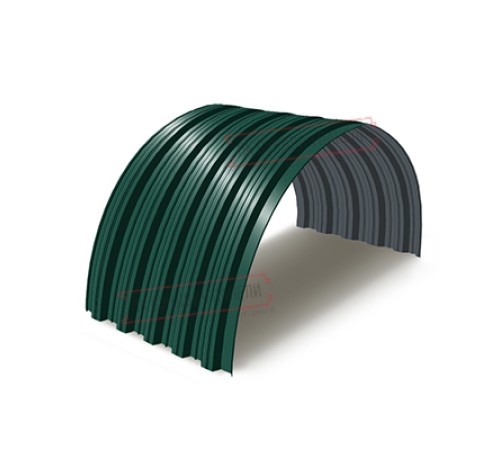 Профнастил НС35ПГ-0.7, Ширина-1100, Полиэстер RAL6005