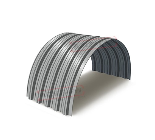 Профнастил НС35ПГ-0.7, Ширина-1100, Полиэстер RAL9006