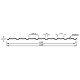 Профнастил С-15ПГ-1190-0.4 (с гранью) Полиэстер RAL 3003