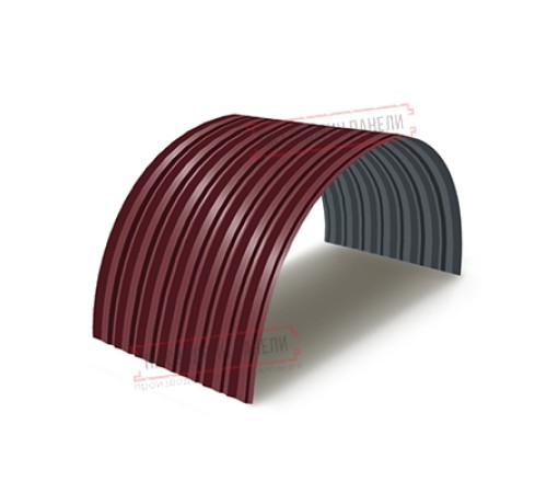 Профнастил С-15ПГ-1190-0.4 (с гранью) Полиэстер RAL 3005