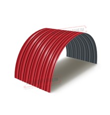 Профнастил С-15ПГ-1190-0.4 (с гранью) Полиэстер RAL 3020