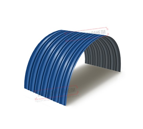 Профнастил С-15ПГ-1190-0.6 (с гранью) Полиэстер RAL 5005