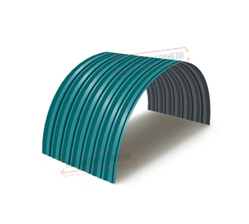 Профнастил С-15ПГ-1190-0.6 (с гранью) Полиэстер RAL 5021