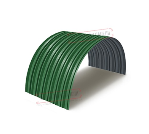 Профнастил С-15ПГ-1190-0.5 (с гранью) Полиэстер RAL 6002