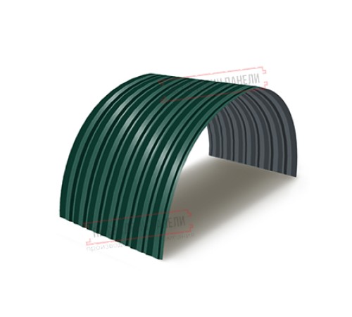 Профнастил С-15ПГ-1190-0.4 (с гранью) Полиэстер RAL 6005