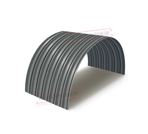 Профнастил С-15ПГ-1190-0.6 (с гранью) Полиэстер RAL 7005
