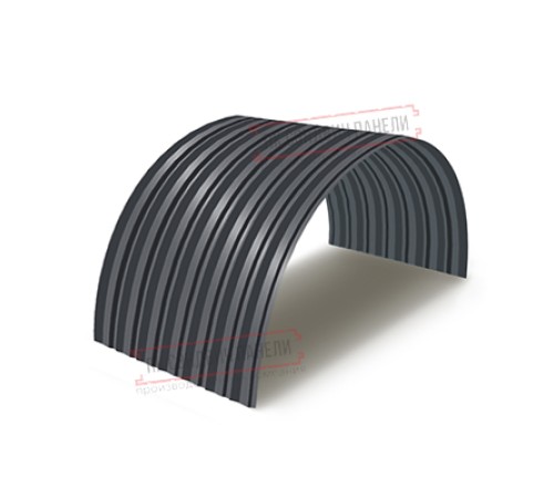 Профнастил С-15ПГ-1190-0.6 (с гранью) Полиэстер RAL 7024