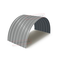 Профнастил С-15ПГ-1190-0.4 (с гранью) Полиэстер RAL 9006